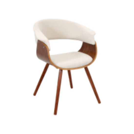 Picture of Simple Plastice Chair In White Color